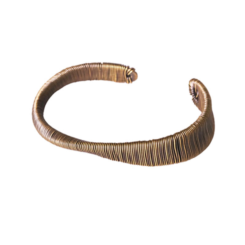 Copper Adjustable Cuff Bracelet for Luck and Wealth | Spiritual Bracelets