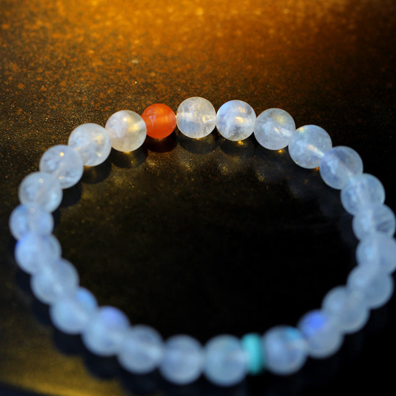 6mm Moonstone Calm Healing Bracelet | Positive Energy