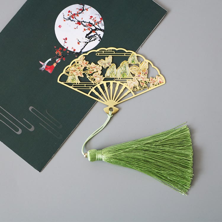 Traditional Lotus Symbol Brass Bookmark | New Beginnings