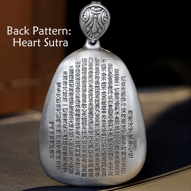 999 Sterling Silver Chinese Zodiac Protection Pendant Necklace