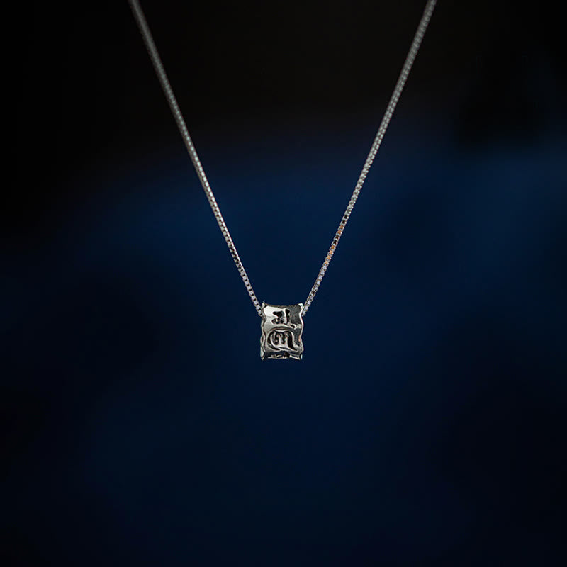 Om Mani Padme Hum Halskette | Anhänger aus 925er Sterlingsilber