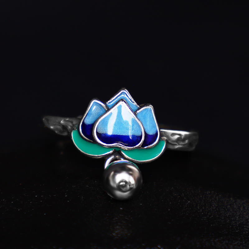 Copper Lotus Ring | Adjustable Enlightenment Symbol