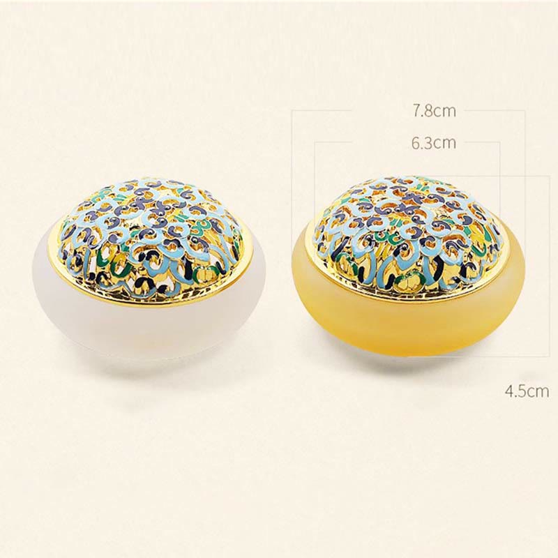 Liuli Kristall-Lotus-Räuchergefäß für Meditation und Heilung