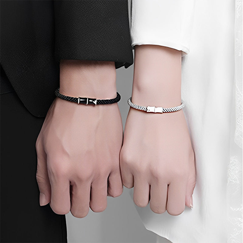Copper Bamboo Couple Rope Bracelet for Spiritual Healing