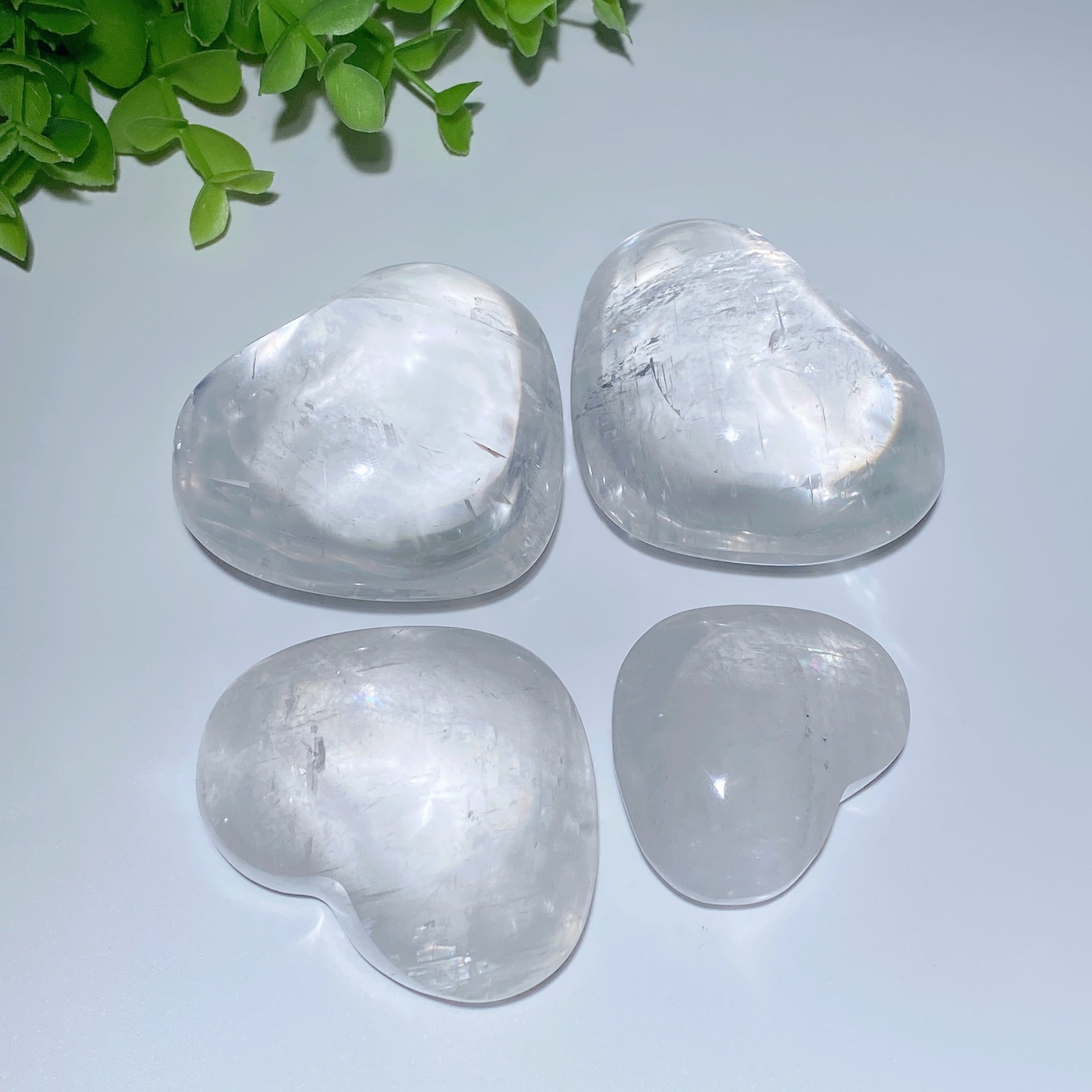 Calcite Heart Crystals 1.8-3" Carvings for Healing