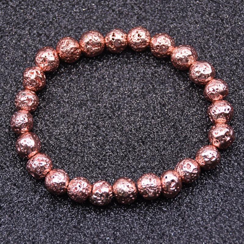 Beruhigendes Lavastein-Chakra-Armband