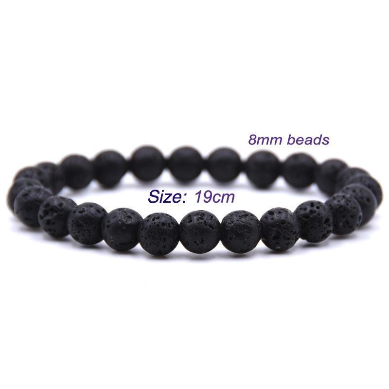 Beruhigendes Lavastein-Chakra-Armband