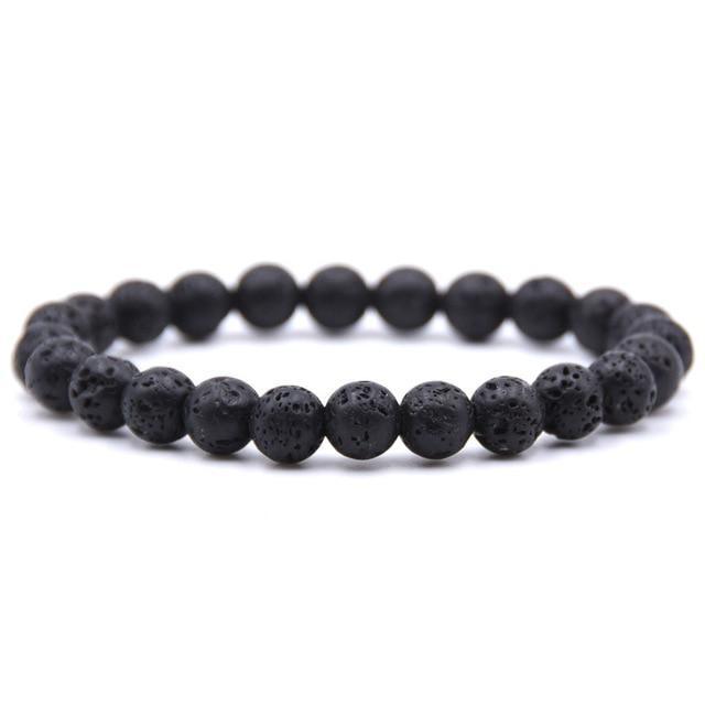 Beruhigendes Lavastein-Chakra-Armband