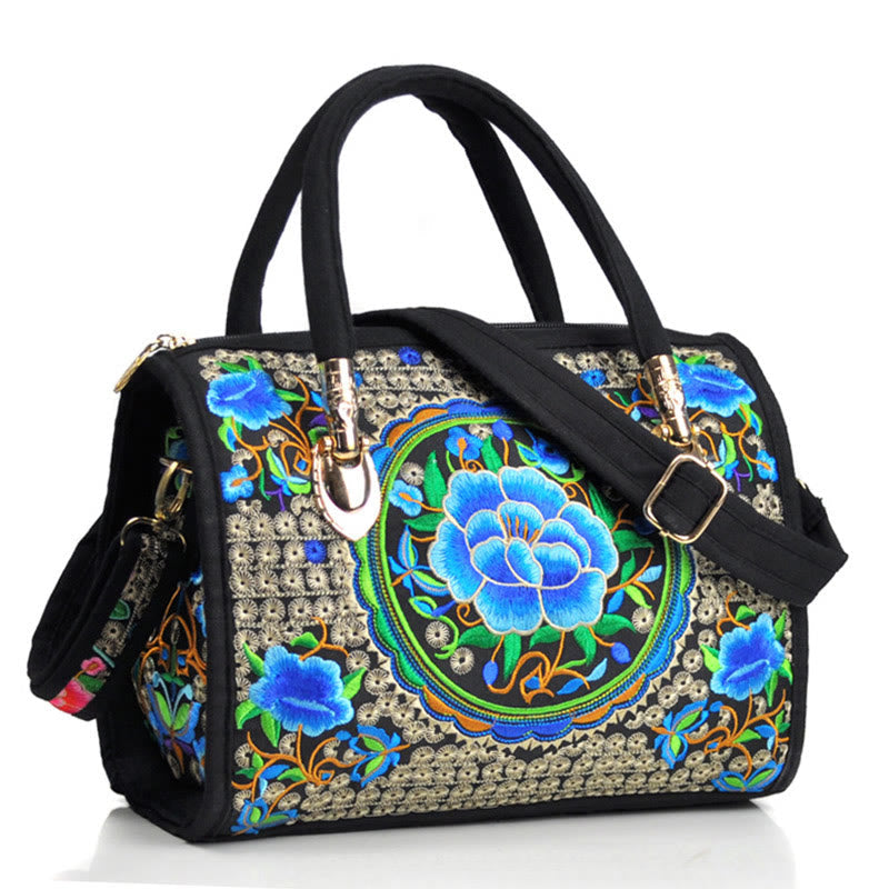 Canvas-Umhängetasche mit beidseitiger Stickerei | Spirituelle Accessoires