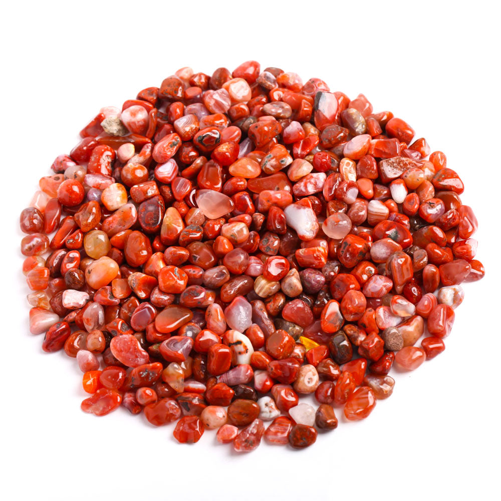 Carnelian Crystal Chips 7-9mm Healing Stones for Energy Healing