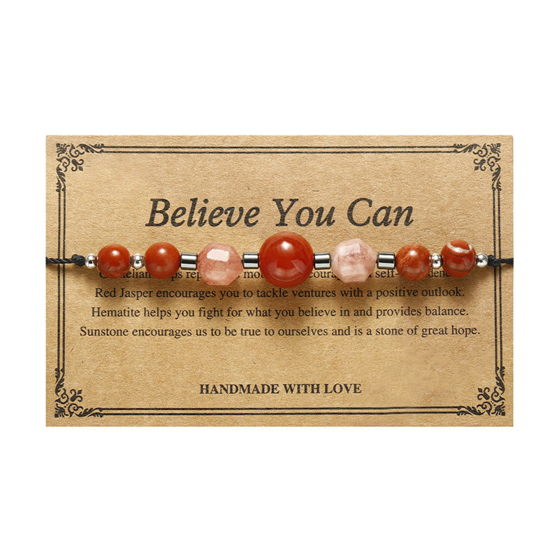 Karneol-Roter-Jaspis-Armband mit positiver Energie