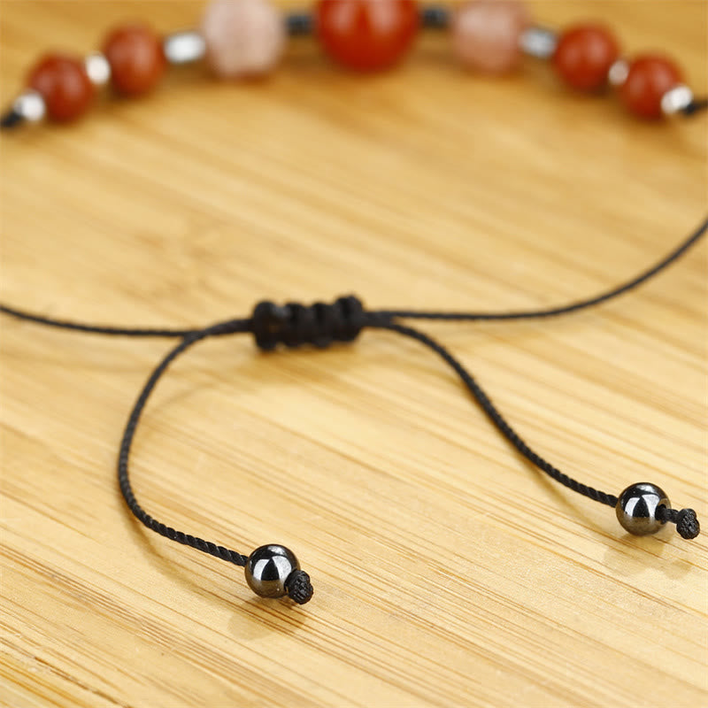 Karneol-Roter-Jaspis-Armband mit positiver Energie