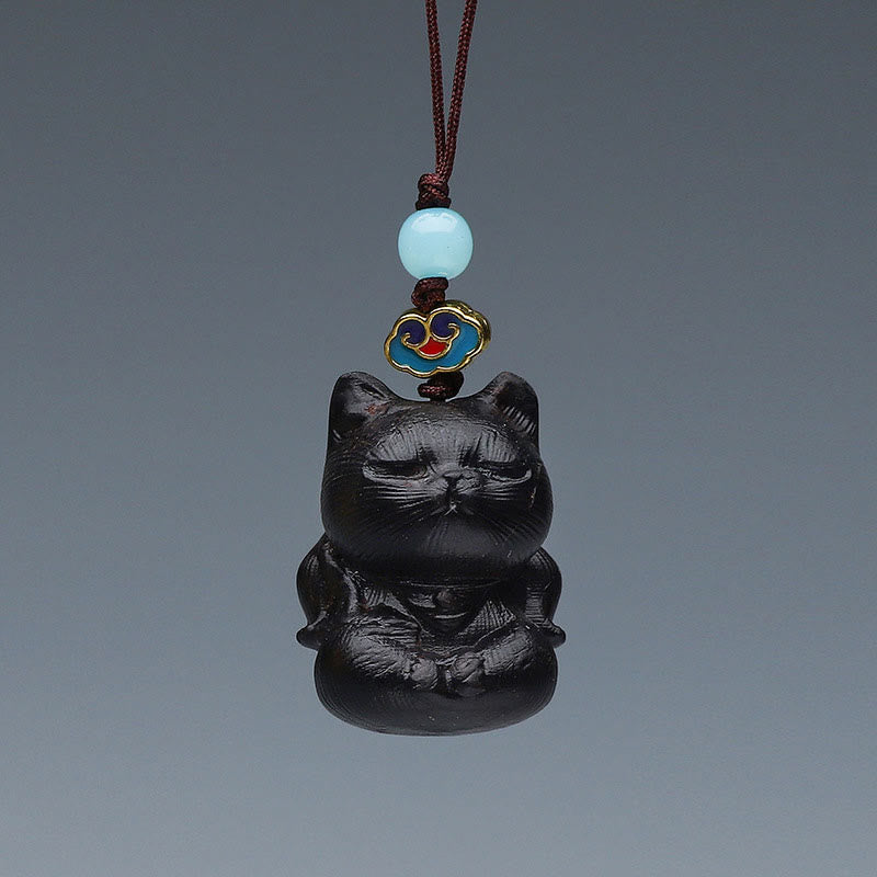 Geschnitzte Hasenfigur aus Thuja Sutchuenensis-Holz für Wohlstand