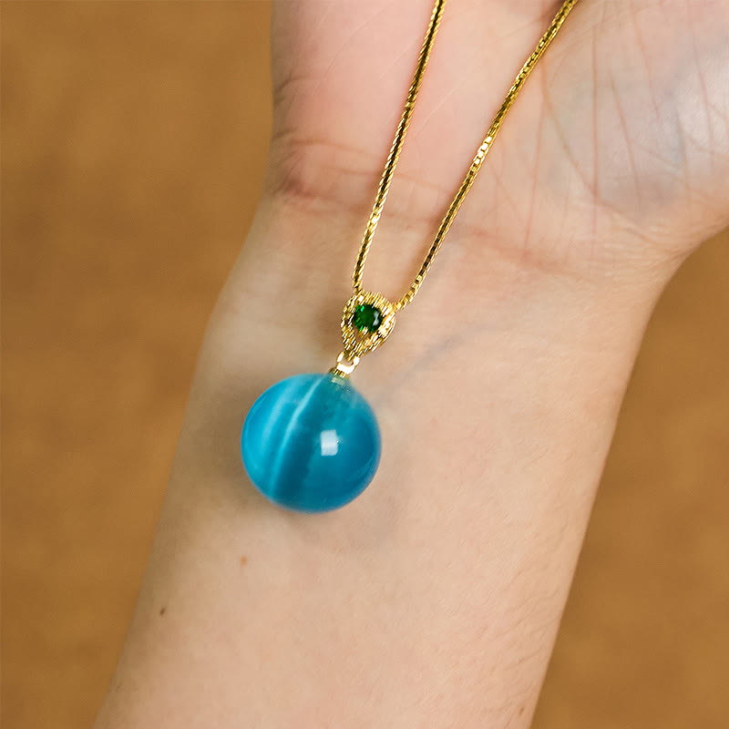 Katzenauge-Selbstvertrauenskette | Spiritueller Schutzanhänger