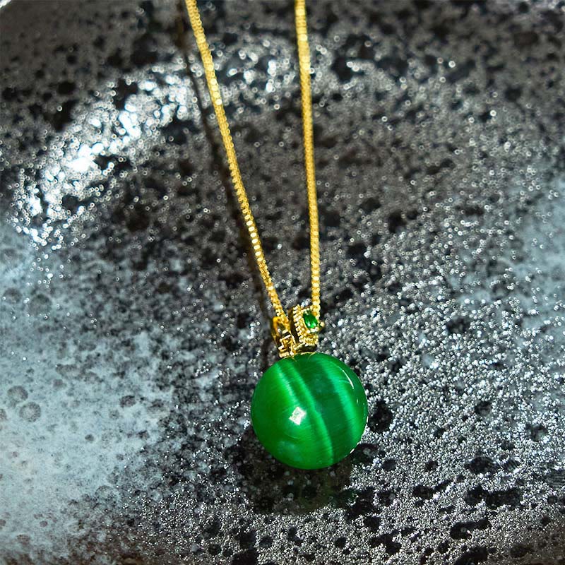 Katzenauge-Selbstvertrauenskette | Spiritueller Schutzanhänger