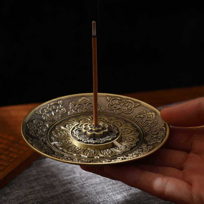 Dragon Incense Burner with Lotus, Phoenix & Eight Auspicious Symbols