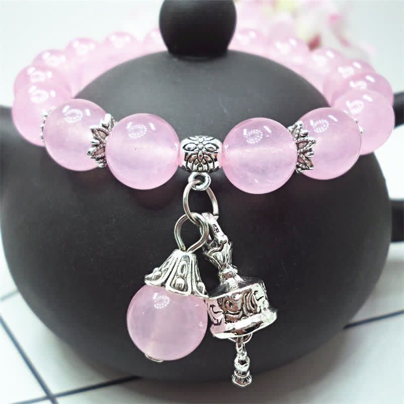 8mm Chalcedony Energy Bracelet for Spiritual Balance