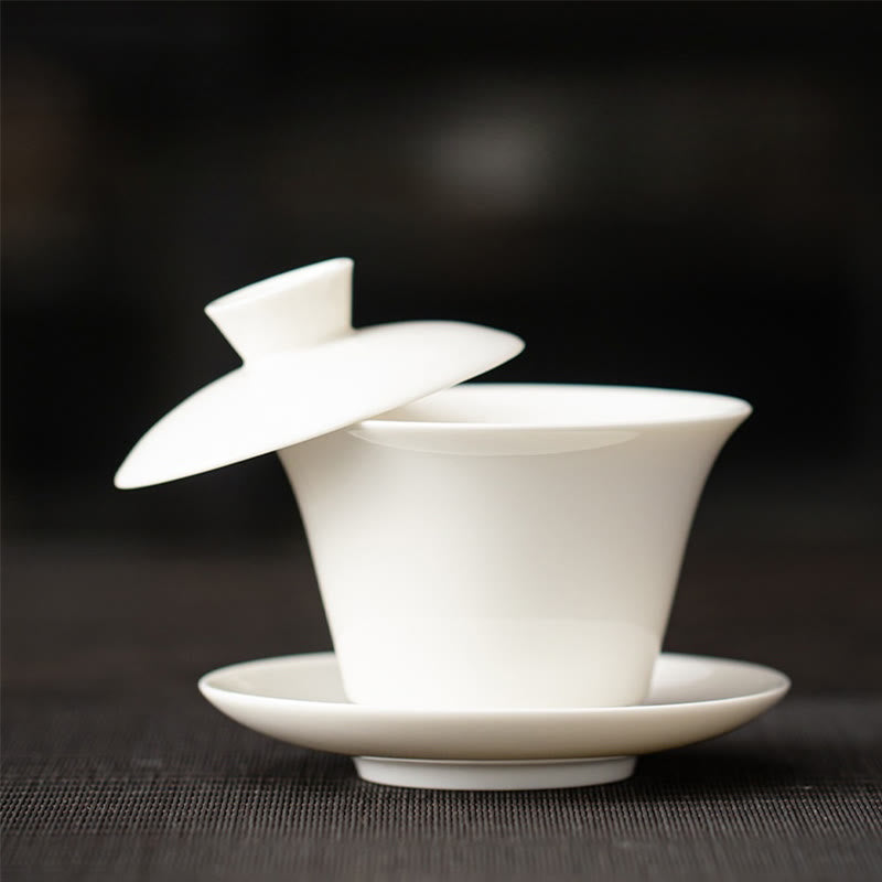 Keramik 180ml Gaiwan Teetasse mit Deckel | Zen Dekor