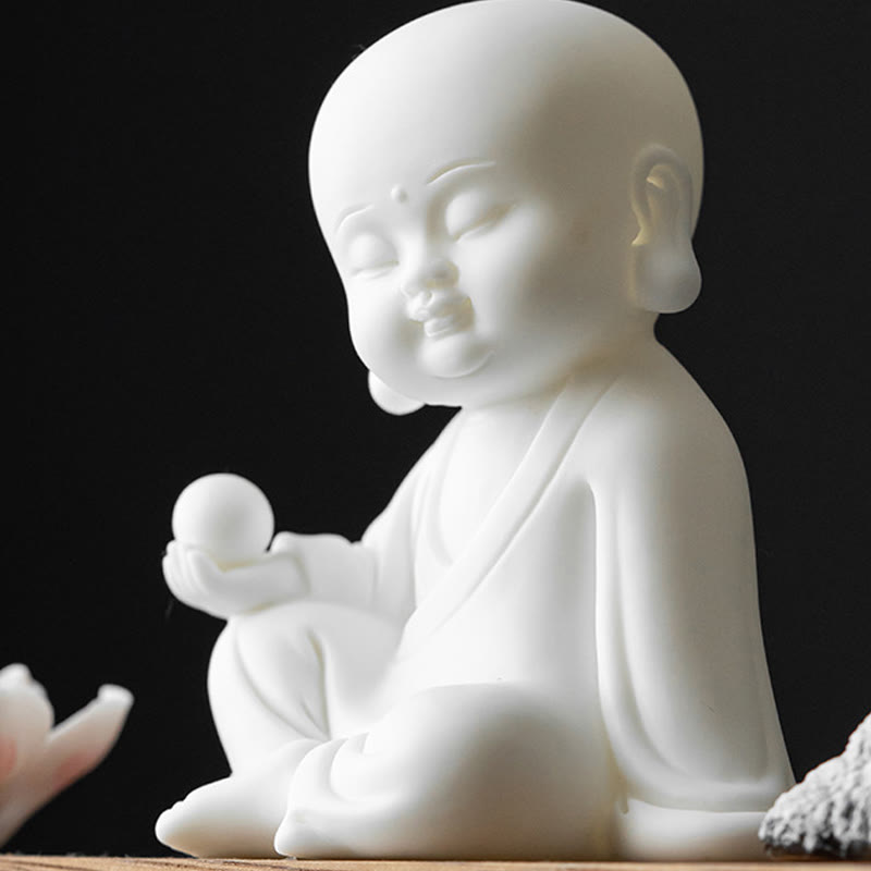 Räuchergefäß aus Keramik mit Buddha-Motiven und Lotus- und Meditationsmotiven