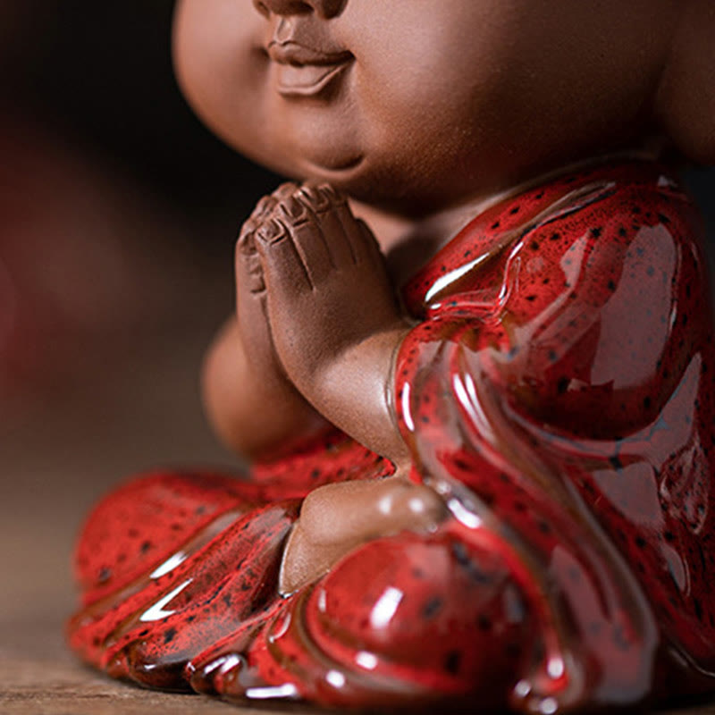 Keramik-Buddha-Statuen-Set | Mini Gautama &amp; Bodhisattvas