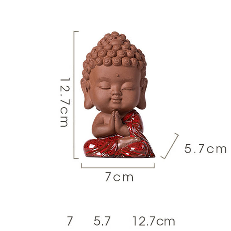 Keramik-Buddha-Statuen-Set | Mini Gautama &amp; Bodhisattvas