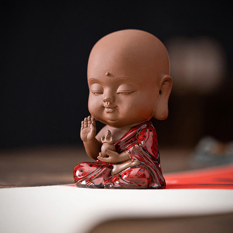 Keramik-Buddha-Statuen-Set | Mini Gautama &amp; Bodhisattvas