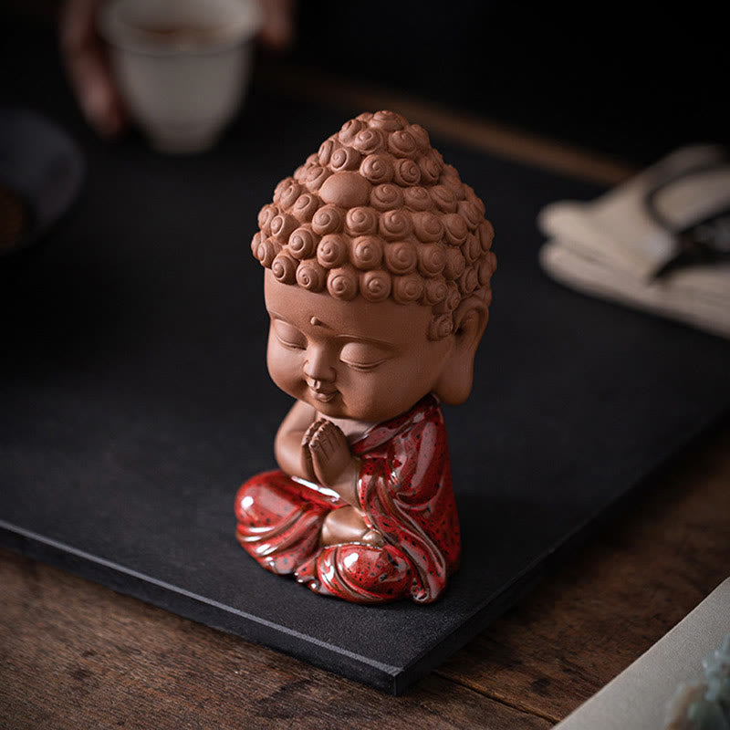 Keramik-Buddha-Statuen-Set | Mini Gautama &amp; Bodhisattvas