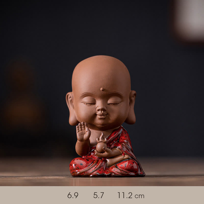 Keramik-Buddha-Statuen-Set | Mini Gautama &amp; Bodhisattvas