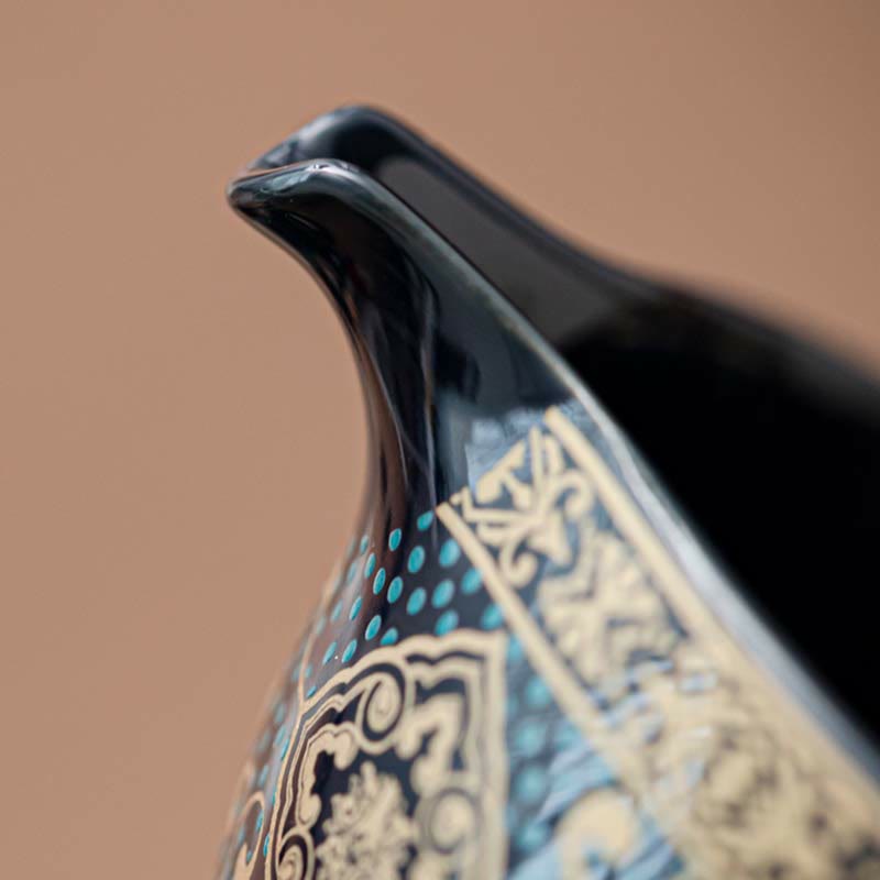 Chinesisches Gongfu-Teekannen-Set aus Keramik mit tragbarer Geschenktüte