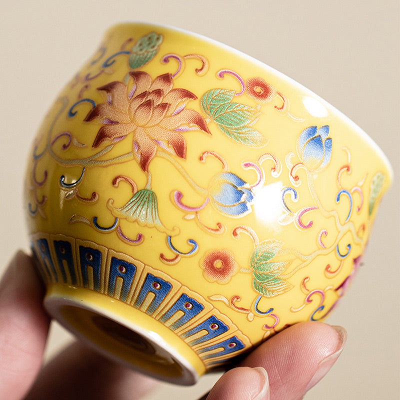 Teetasse aus Keramik mit Lotusblüten-Pod, 80 ml, für Meditation