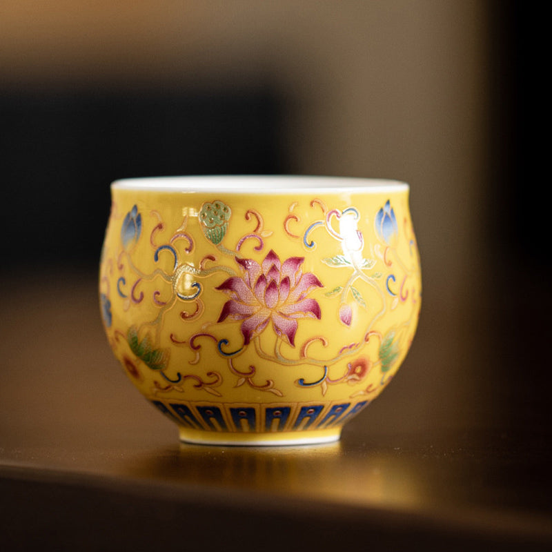 Teetasse aus Keramik mit Lotusblüten-Pod, 80 ml, für Meditation