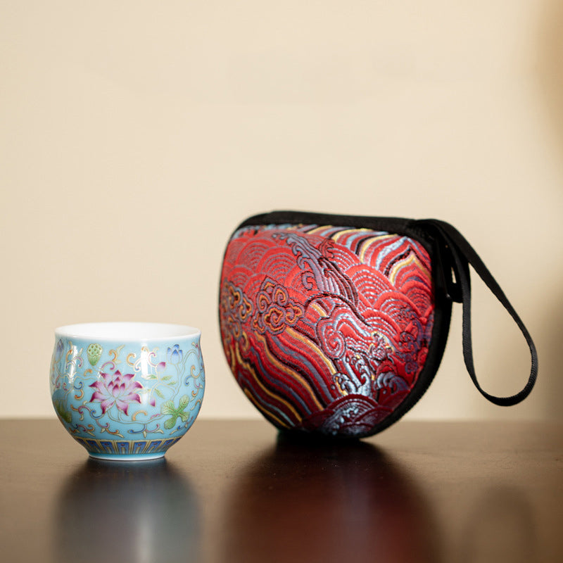 Teetasse aus Keramik mit Lotusblüten-Pod, 80 ml, für Meditation