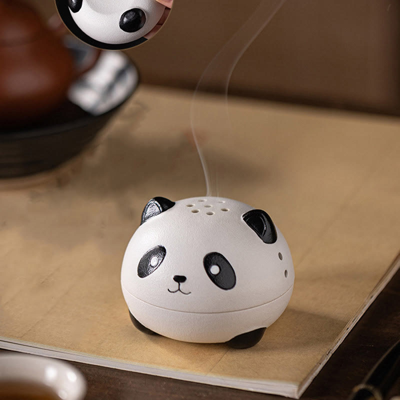 Keramik-Panda-Räuchergefäß für Meditation und Entspannung