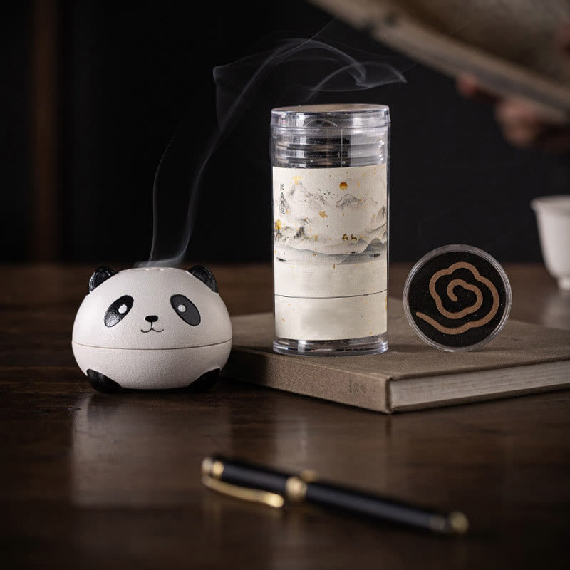 Keramik-Panda-Räuchergefäß für Meditation und Entspannung