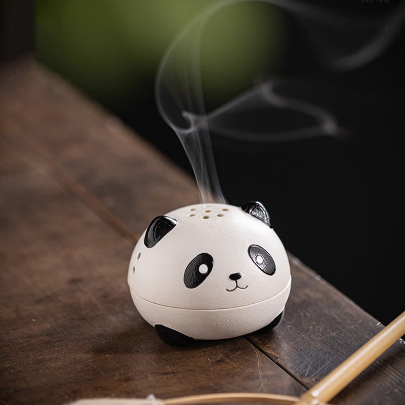 Keramik-Panda-Räuchergefäß für Meditation und Entspannung
