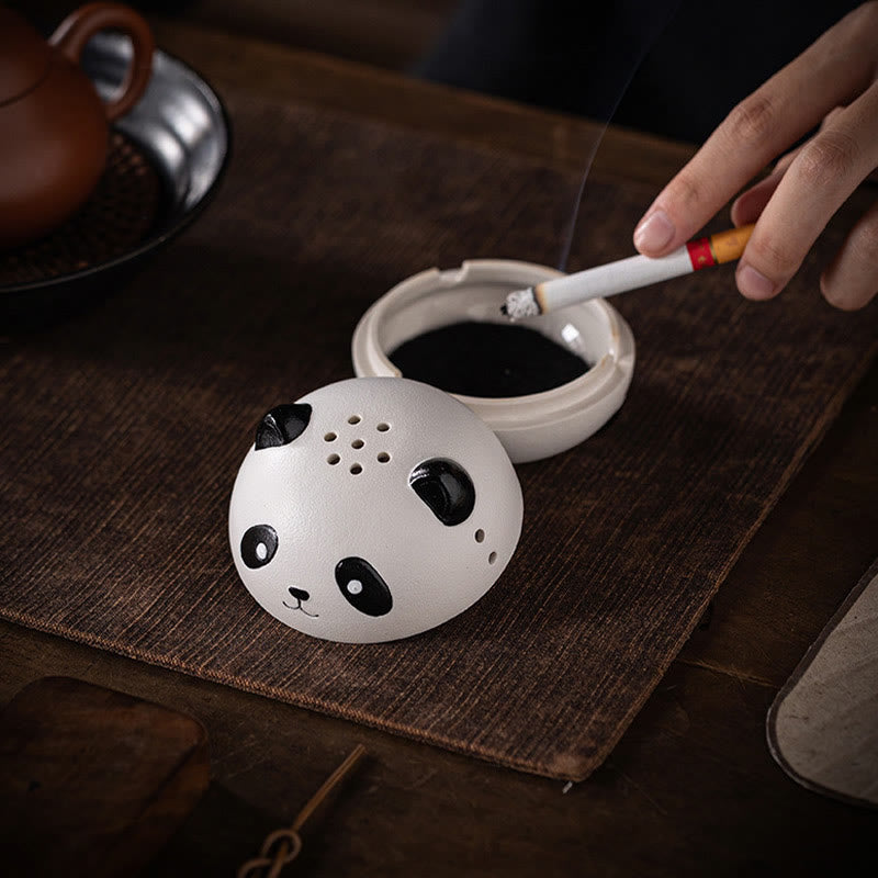 Keramik-Panda-Räuchergefäß für Meditation und Entspannung