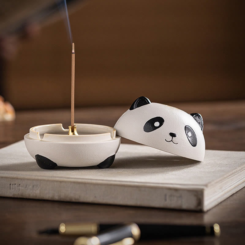 Keramik-Panda-Räuchergefäß für Meditation und Entspannung