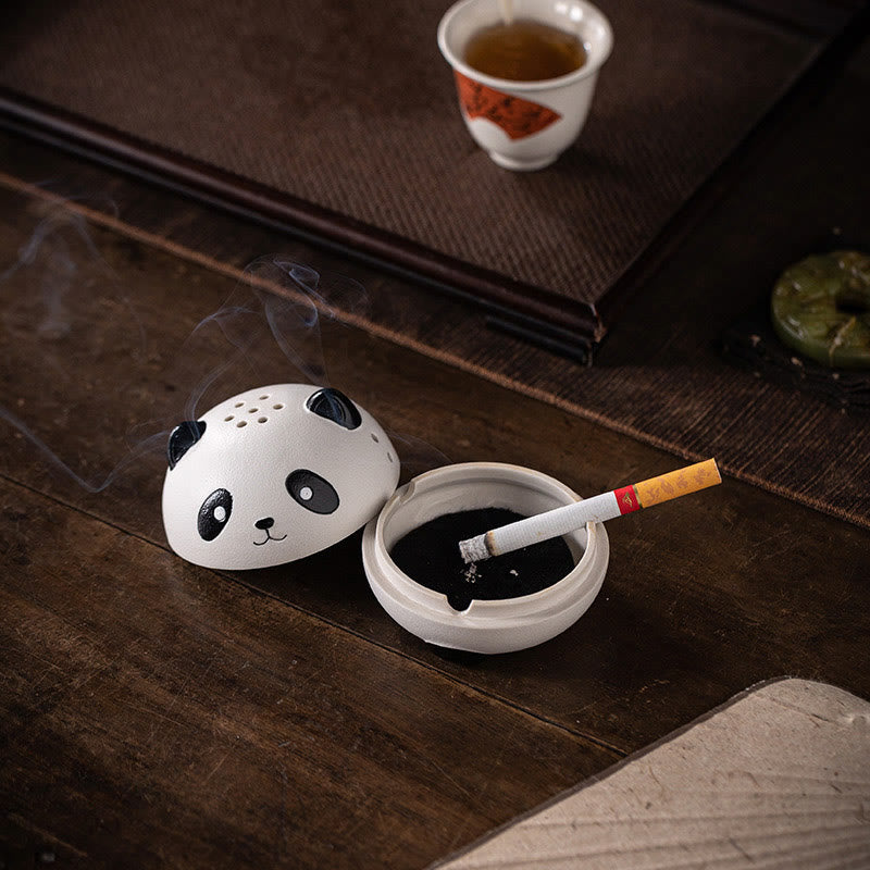 Keramik-Panda-Räuchergefäß für Meditation und Entspannung