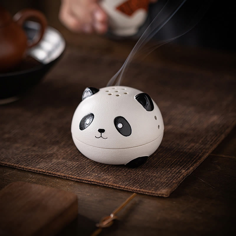 Keramik-Panda-Räuchergefäß für Meditation und Entspannung