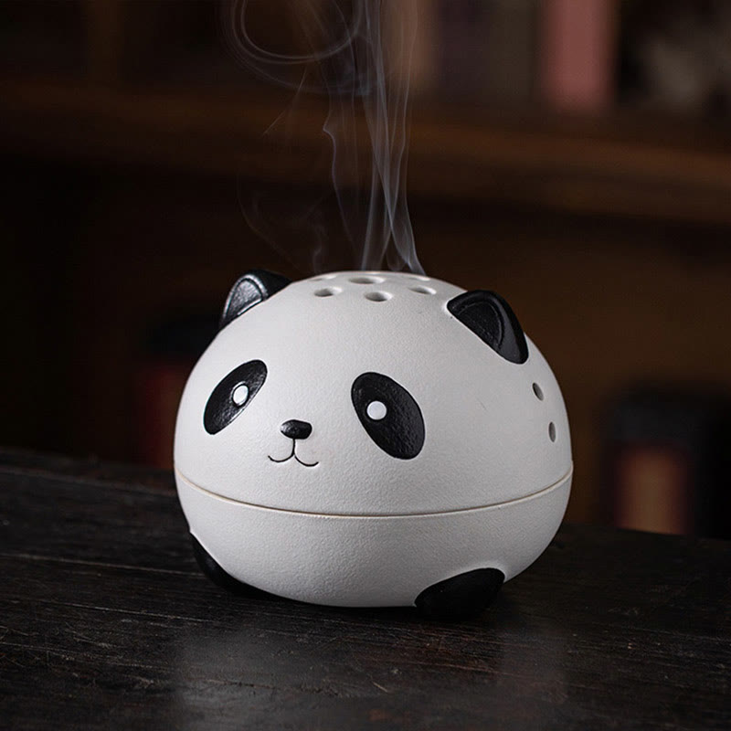 Keramik-Panda-Räuchergefäß für Meditation und Entspannung