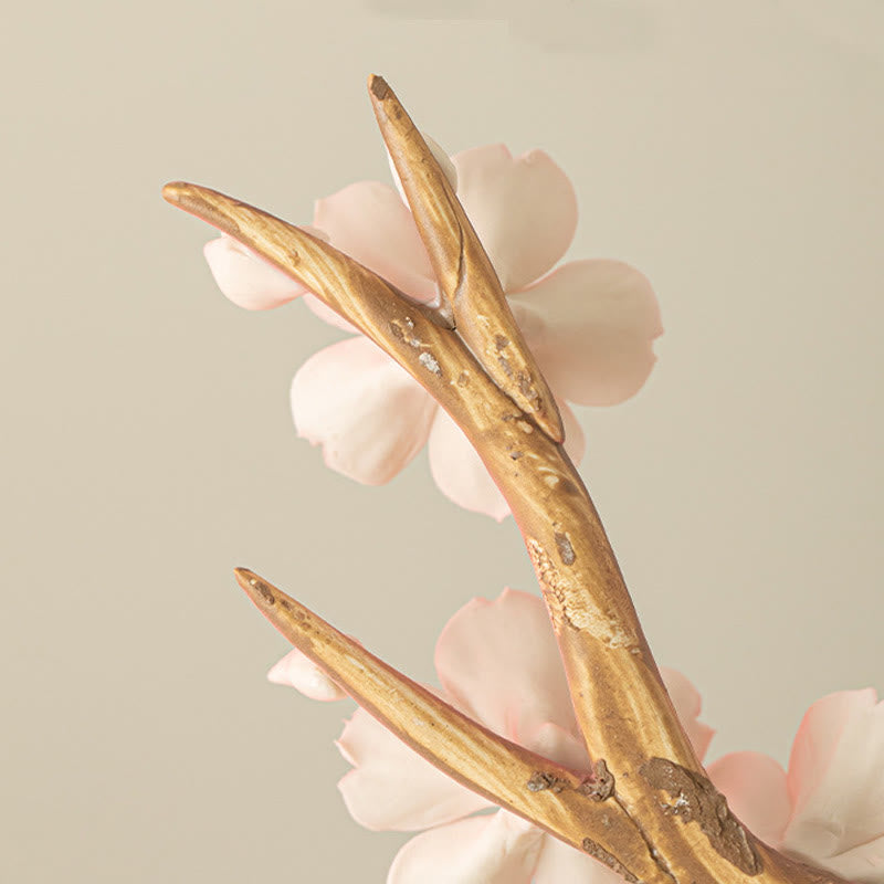 Räuchergefäß aus Keramik mit Pflaumenblütenmotiv, 7,6 cm, für Meditation