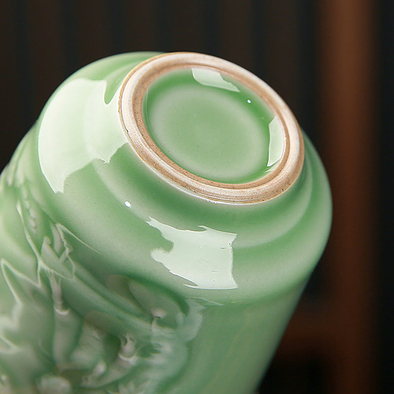 Keramik-Teetasse mit Zen-Landschaftskunst | 130–195 ml Fassungsvermögen