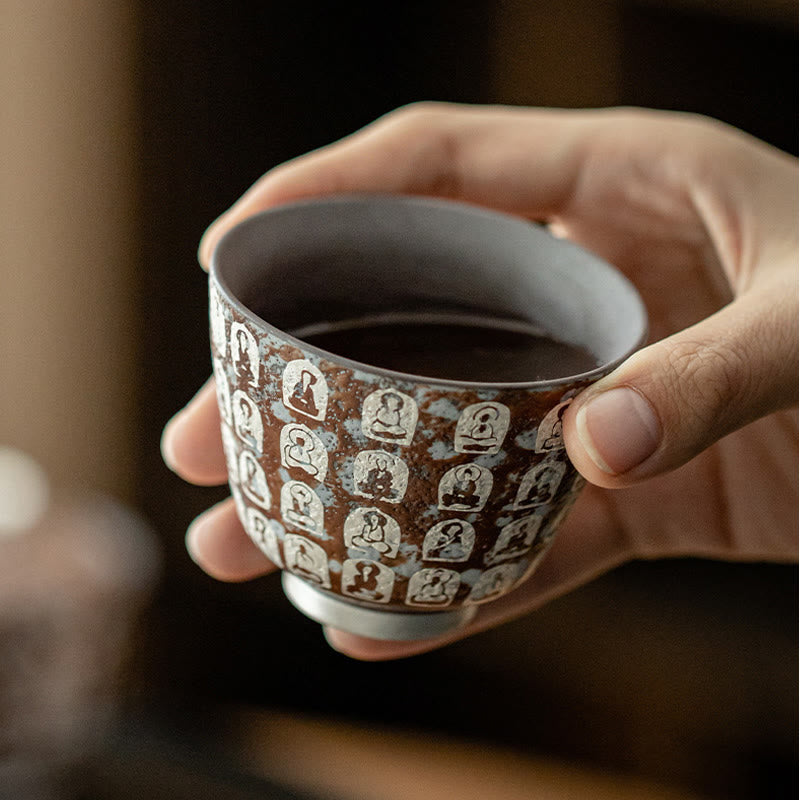 Keramik-Zen-Teetasse 100 ml mit Geschenkbox – Meditationsdekor