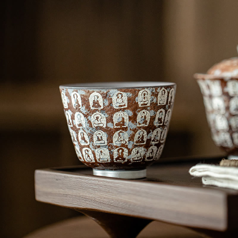 Keramik-Zen-Teetasse 100 ml mit Geschenkbox – Meditationsdekor
