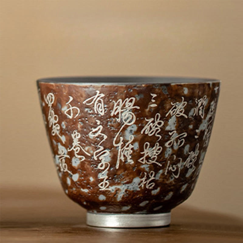 Keramik-Zen-Teetasse 100 ml mit Geschenkbox – Meditationsdekor