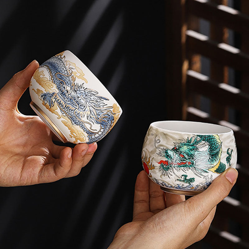 Keramik-Zen-Teetasse, 185 ml, für eine achtsame Kung-Fu-Teezeremonie