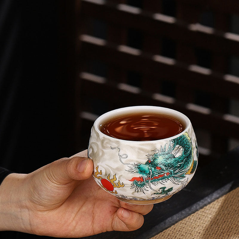Keramik-Zen-Teetasse, 185 ml, für eine achtsame Kung-Fu-Teezeremonie