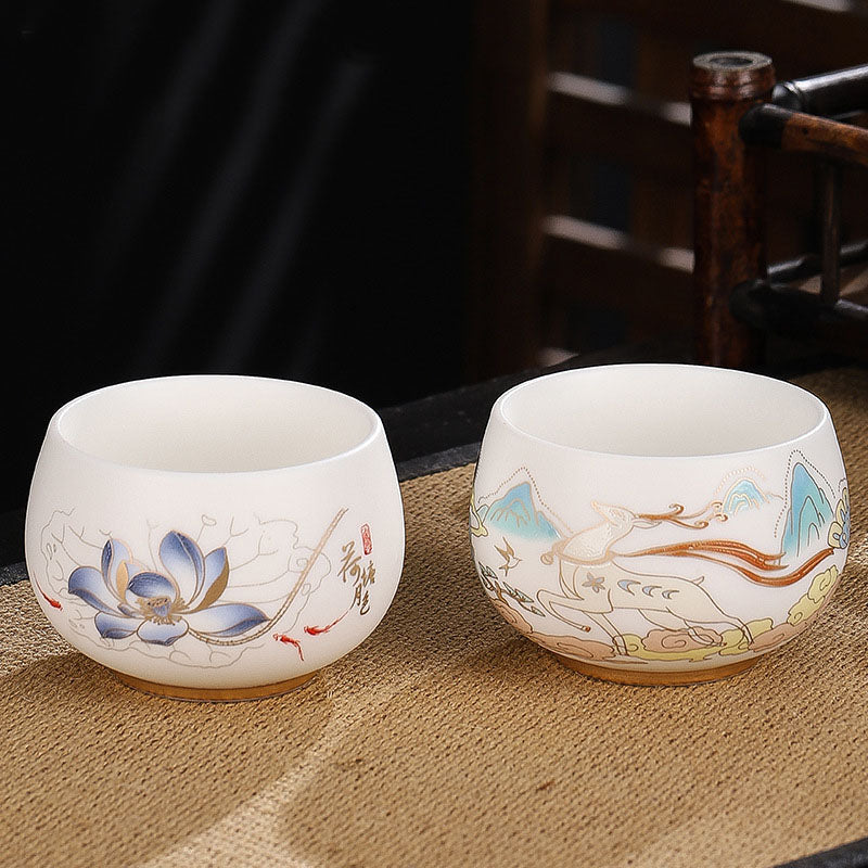 Keramik-Zen-Teetasse, 185 ml, für eine achtsame Kung-Fu-Teezeremonie