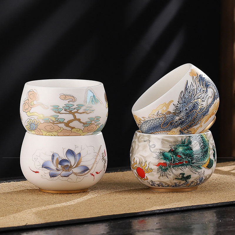 Keramik-Zen-Teetasse, 185 ml, für eine achtsame Kung-Fu-Teezeremonie
