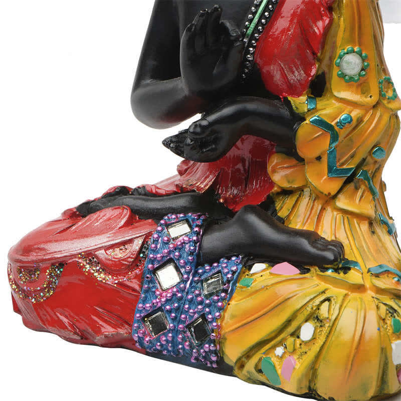 12cm Thai Buddha Serenity Resin Statue for Home Peace